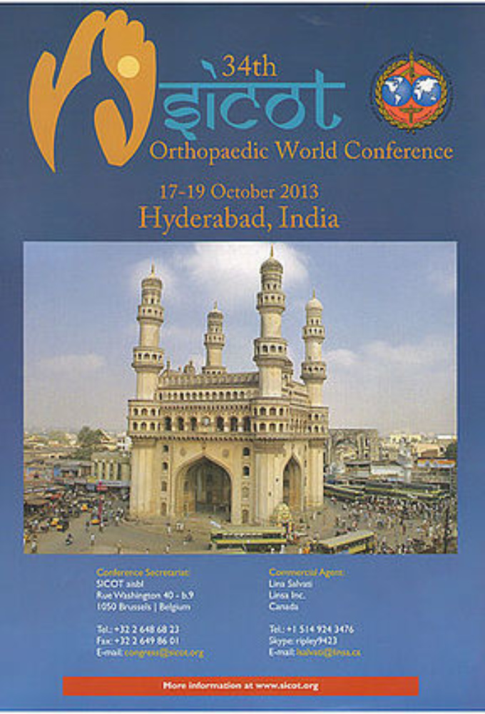 34th SICOT World Congress, Hyderabad, India 2013
